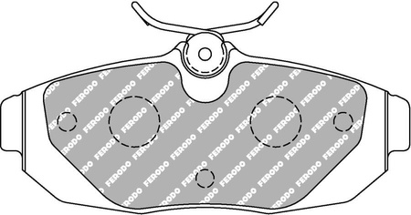 Zadní brzdová destička Ferodo Racing DS2500 FRP3130H FORD Mustang,