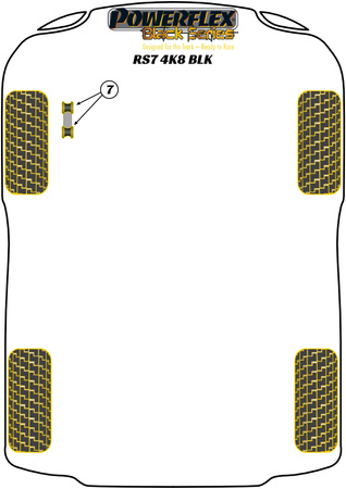 Přední stabilizátor spojovací pouzdro 10mm Polyuretanové pouzdro Powerflex Black Series Audi A7 / S7 / RS7 A7 / S7 / RS7 4K8 (2018 on) RS7 4K8 (2018 on) PFF3-913-10BLK