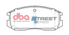 Přední brzdové destičky DBA Brake Pads Street Series Ceramic - DB1277SS DAIHATSU Extol Terios MITSUBISHI Colt Lancer Libero PROTON Compact Gen-2 Persona Satria Wira