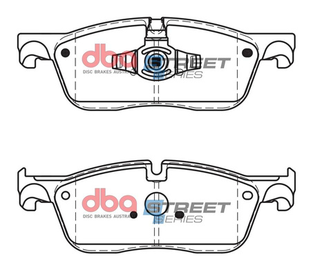 Přední DBA brzdové destičky Street Series Ceramic - DB15058SS
