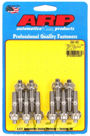 Sady čepů pro záhlaví ARP 434-1401 ARP Head Stud Kit Chevy SB 6.2L LT1 SS 12PT Chevrolet LS Gen V