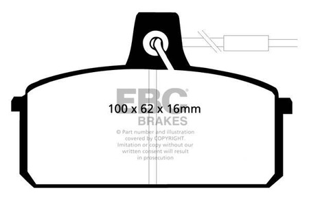 DP410 - Sada brzdových destiček Série ULTIMAX2 EBC Brakes