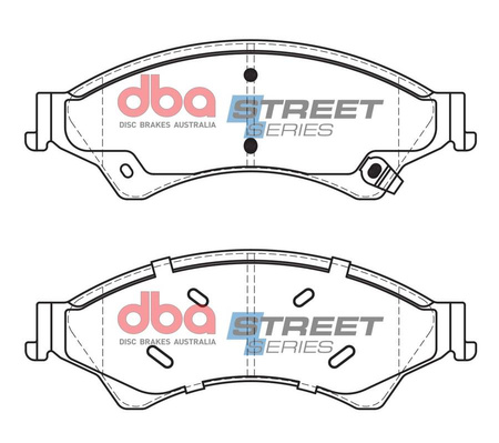 Přední brzdové destičky DBA Brake Pads Street Series Semi-metallic - DB2074SS FORD Everest 2nd Gen Ranger MAZDA BT-50