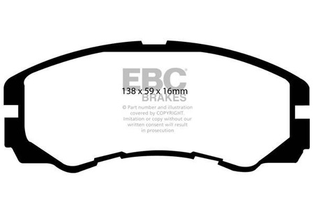 DP6973 - Sada brzdových destiček Série GREENSTUFF EBC Brakes