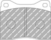 Přední brzdová destička Ferodo Racing DS2500 FCP399H BMW 2500-3.3 E3 5 E12 E28 6 E24 7 E23 FORD Sierra Cosworth Sapphire GINETTA G 40 40R LAMBORGHINI Contach Diablo Jalpa Urraco MASERATI 222 228 420 422 425 430 Biturbo,