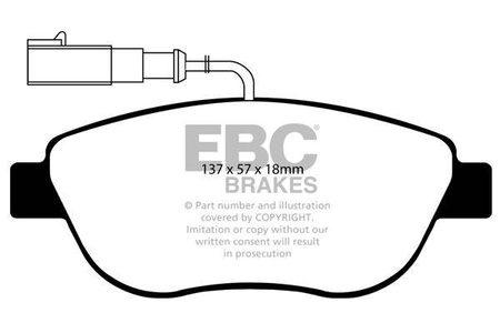 DP41383R - Sada brzdových destiček Série YELLOWSTUFF EBC Brakes