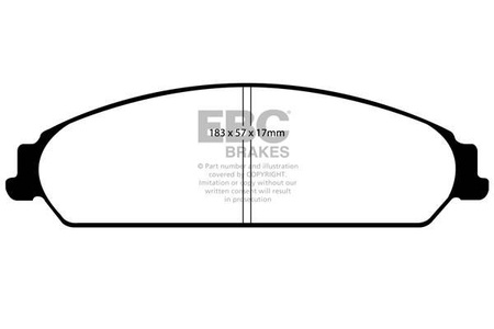 DP1724 - Sada brzdových destiček Série ULTIMAX2 EBC Brakes