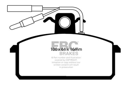 DP410/2 - Sada brzdových destiček Série ULTIMAX2 EBC Brakes