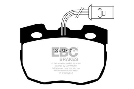 DP814 - Sada brzdových destiček Série ULTIMAX2 EBC Brakes