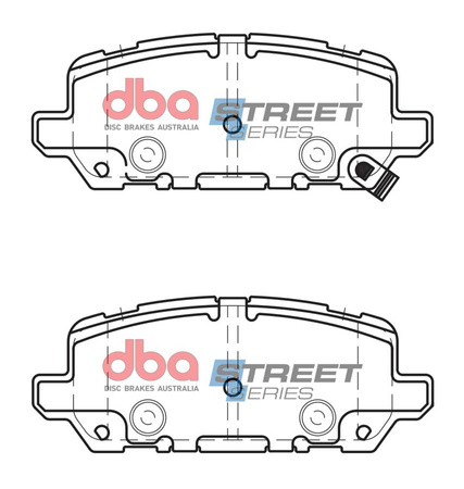 Zadní brzdové destičky DBA Brake Pads Street Series Ceramic - DB2355SS HONDA HR-V RU