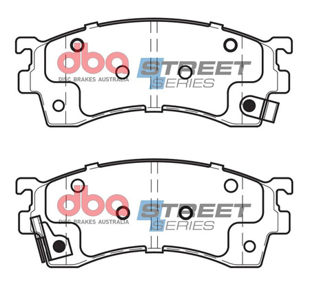 Přední DBA brzdové destičky Street Series Ceramic - DB1255SS