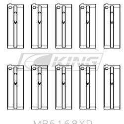 Obal hlavního ložiska King HONDA F22B, H22A - MB5168XP0.25