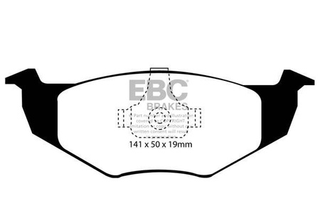 DP1056 - Sada brzdových destiček Série ULTIMAX2 EBC Brakes