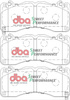 Přední brzdové destičky DBA Brake Pads Street Performance Hawk HB805x.615 - DB9021SP FORD Mustang 6th Generation