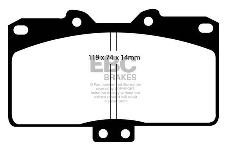 DP31097C - Sada brzdových destiček Série REDSTUFF EBC Brakes