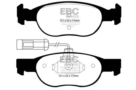 DP1059 - Sada brzdových destiček Série ULTIMAX2 EBC Brakes