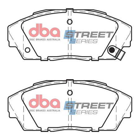 Přední brzdové destičky DBA Brake Pads Street Series Ceramic - DB1133SS HONDA Accord Aerodeck CA4 Civic 4th Gen EE CRX EE8 Integra Not UK DA6 DA8 DB1 Legend KA3 KA4 Prelude BA4