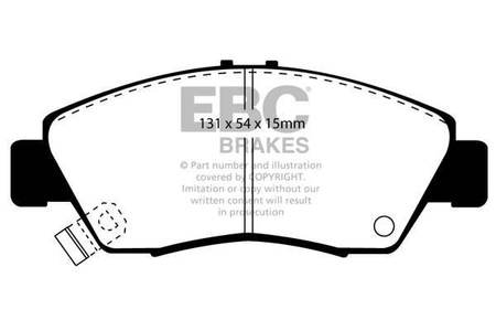 DP890 - Sada brzdových destiček Série ULTIMAX2 EBC Brakes
