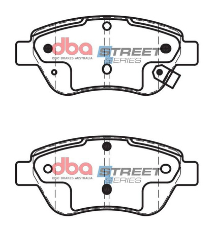 Přední DBA brzdové destičky Street Series Ceramic - DB1712SS