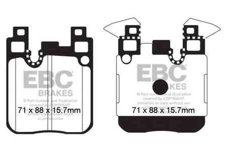 DP82133RP1 - Sada závodních brzdových destiček Série RP-1 Racing EBC Brakes