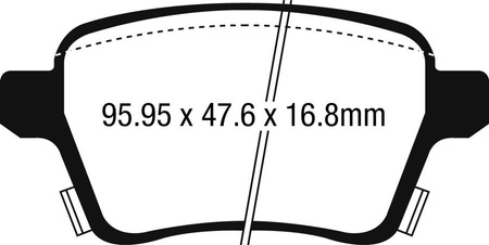 DPX2250 - Sada brzdových destiček Série ULTIMAX2 EBC Brakes