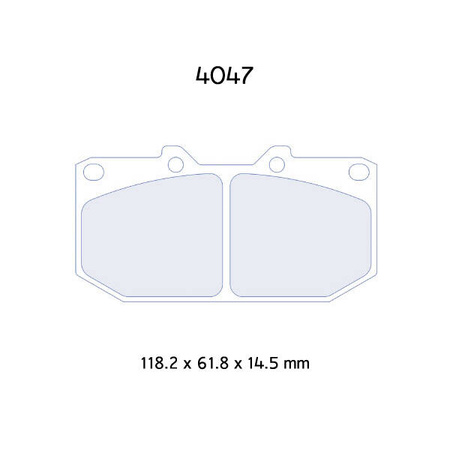 Brzdové destičky Carbone Lorraine RC8 - Subaru Impreza WRX 2,0 16V Turbo 4WD (01-05)