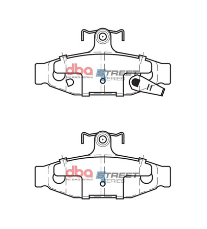 Zadní DBA brzdové destičky Street Series Ceramic - DB1106SS