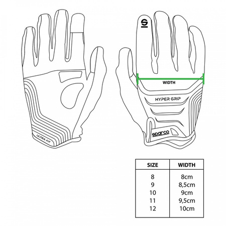 Herní rukavice Sparco Hypergrip