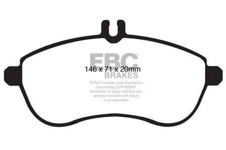 DP1989 - Sada brzdových destiček Série ULTIMAX2 EBC Brakes