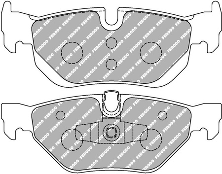 Zadní brzdová destička Ferodo Racing DS2500 FCP1807H BMW 1 E81 E82 E87 3 E90 E91 E92 E93 Saloon Touring X1 E84 