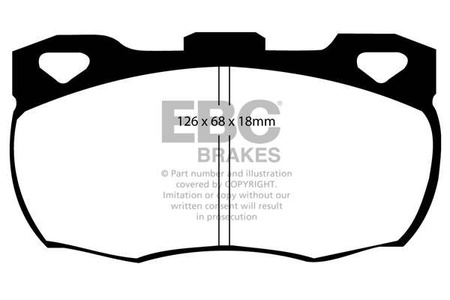 DP708 - Sada brzdových destiček Série ULTIMAX2 EBC Brakes