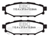 DP41584R - Sada brzdových destiček Série YELLOWSTUFF EBC Brakes