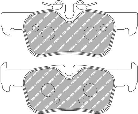 Zadní brzdová destička Ferodo Racing DS2500 FCP4954H BMW 1 F40 2 Active Tourer F45 Van Gran Coupe F44 F46 i3 I01 X1 F48 X2 F39 MINI F56 CLUBMAN F54 COUNTRYMAN F60,