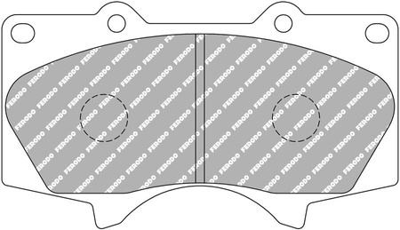 Přední brzdová destička Ferodo Racing DS2500 FCP1698H LEXUS GX LX MITSUBISHI PAJERO IV TOYOTA FJ CRUISER GSJ1 FORTUNER HILUX PRADO,