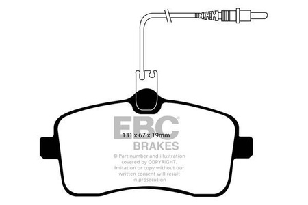 DP1549 - Sada brzdových destiček Série ULTIMAX2 EBC Brakes