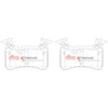 Zadní brzdové destičky DBA Brake Pads Xtreme Performance Hawk HB846x.534 - DB15037XP MERCEDES-BENZ C-Class W204 C63 AMG Coupe C204 Estate S204 CLS C219 CLS63 E-Class T211 E63 W211 SL-Class R230 SL55 SL600 SL63 SL65