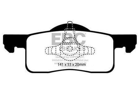 DP1652 - Sada brzdových destiček Série ULTIMAX2 EBC Brakes