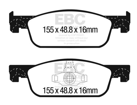 DPX2312 - Sada brzdových destiček Série ULTIMAX2 EBC Brakes