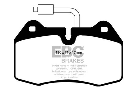 DP41032/2R - Sada brzdových destiček Série YELLOWSTUFF EBC Brakes