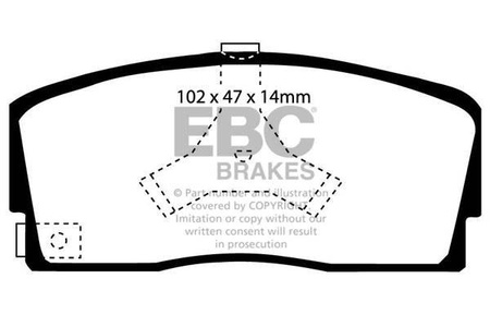 DP765 - Sada brzdových destiček Série ULTIMAX2 EBC Brakes