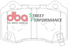 Zadní brzdové destičky DBA Brake Pads Street Performance Hawk HB194x.570 - DB2260SP CHRYSLER USA 300C DODGE Challenger Charger Magnum JEEP Grand Cherokee TESLA Model S AWD RWD X