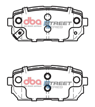 Zadní brzdové destičky DBA Brake Pads Street Series Ceramic - DB2175SS KIA Carens