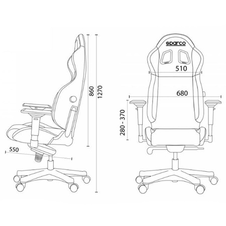 Kancelářská autosedačka Sparco Icon