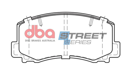 Přední DBA brzdové destičky Street Series Ceramic - DB1103SS