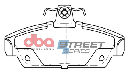 Přední DBA brzdové destičky Street Series Ceramic - DB2053SS