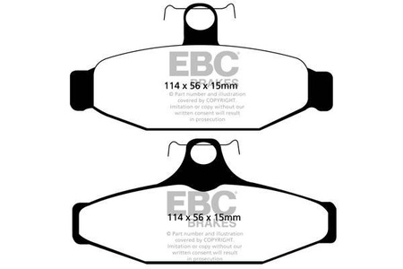DP31165C - Sada brzdových destiček Série REDSTUFF EBC Brakes