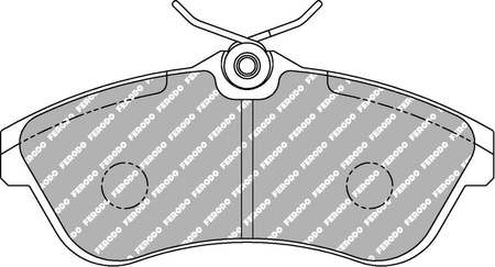 Přední brzdová destička Ferodo Racing DS2500 FCP1543H CITROEN C2 C2 JM ENTERPRISE C3 Pluriel 