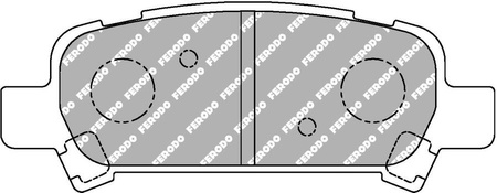Zadní brzdová destička Ferodo Racing DS2500 FCP1333H SUBARU Forester II SG Impreza Impreza I GC Legacy IV IV Estate B13 Outback BL BP Tribeca B9 