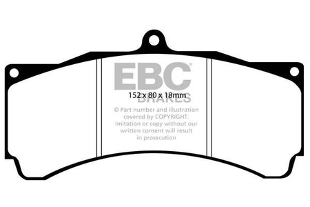 DP8005RP1 - Sada závodních brzdových destiček Série RP-1 Racing EBC Brakes