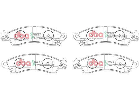 Přední brzdové destičky DBA Brake Pads Xtreme Performance - DB1353XP ASTON MARTIN V8 Coupe Volante Virage CHEVROLET Camaro 3rd Gen Corvette C4 FORD Aust NZ Mustang Generation 4th HOLDEN HSV PONTIAC Firebird